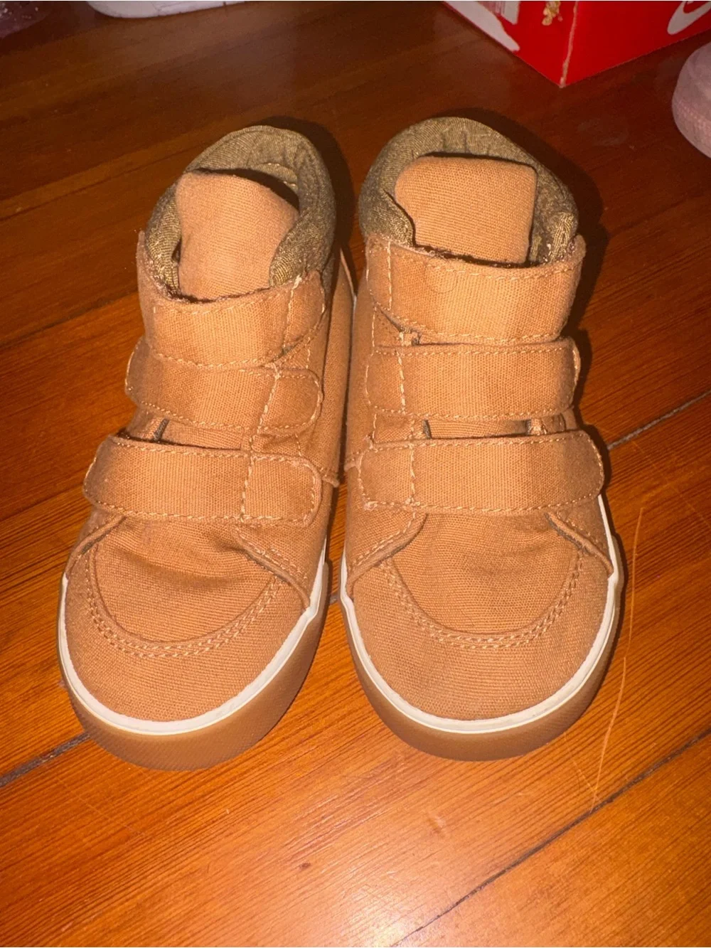 Old Navy Brown High-Top Velcro Sneakers for Kids